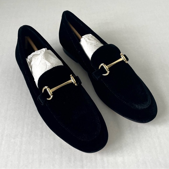 *NIB* J. Crew Velvet Bit Slip-On Loafers / Flats in Black - Picture 12 of 15